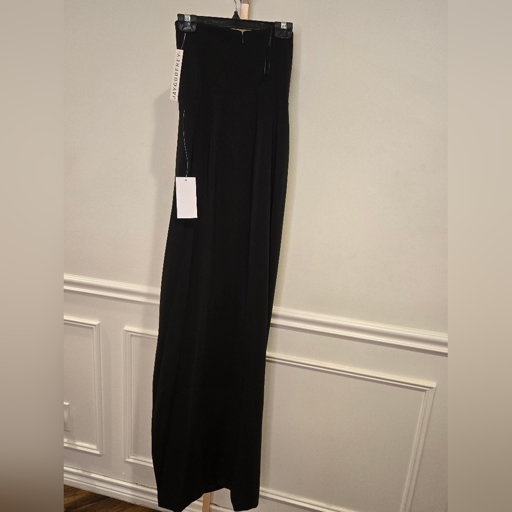 Jay Godfrey Sylvia Elegant Black Strapless Evening Gown - Picture 7 of 8